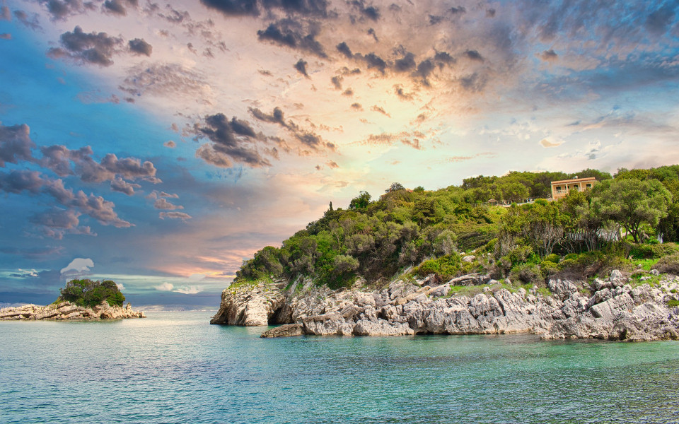 K&uuml;stenlandschaft auf Korfu